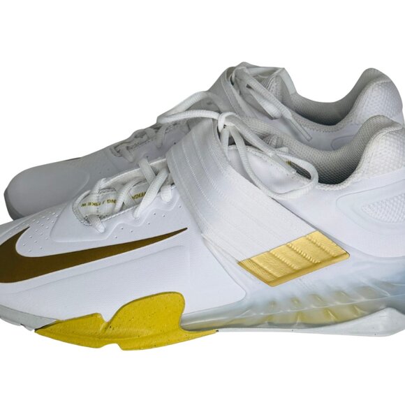 Nike Savaleos White Metallic Gold Weight Lifting Shoes CV5708-101 Men\'s Size 12 main image 6